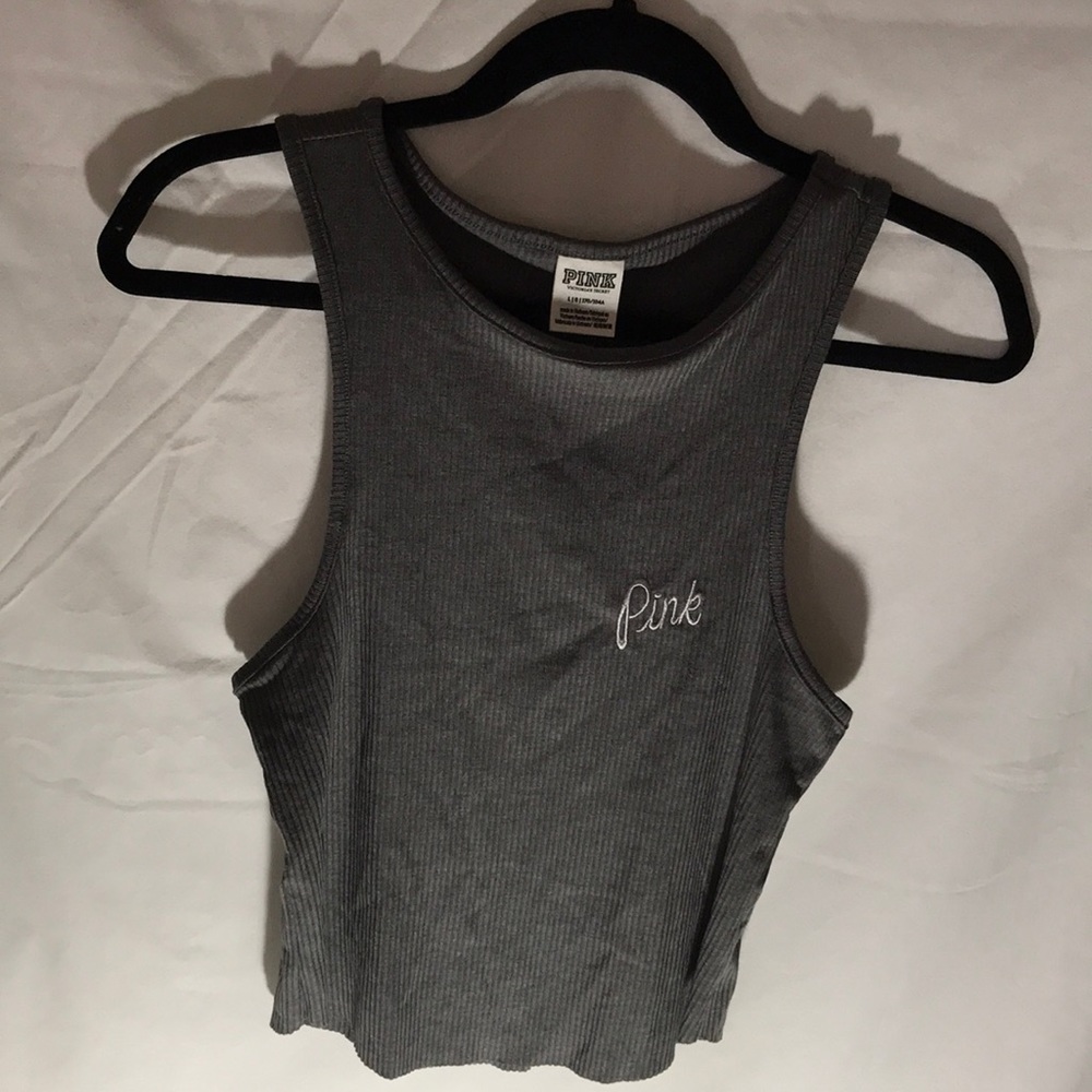 Pink Victoria’s Secret crop top